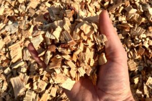 100% solid hardwood pine chip mulch - Rupert Rentals, Sales, and Delivery
